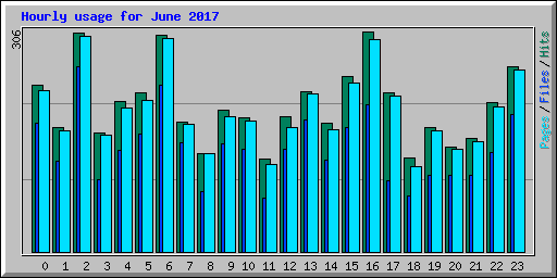 Hourly usage for June 2017