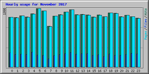 Hourly usage for November 2017